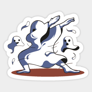 Dabbing ghosts Sticker